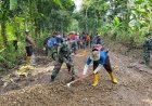 TMMD ke-128: TNI dan Warga Sukajadi Bangun Desa Lewat Kebersamaan